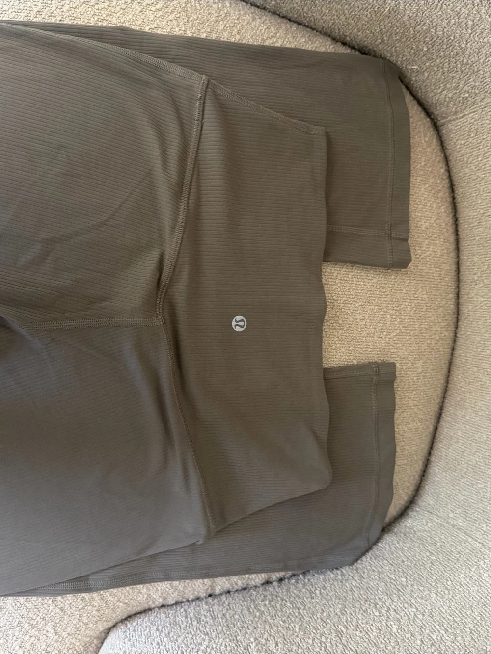 lululemon athletica Ribbed High-Waist Flare Pants - Greenish-Gray